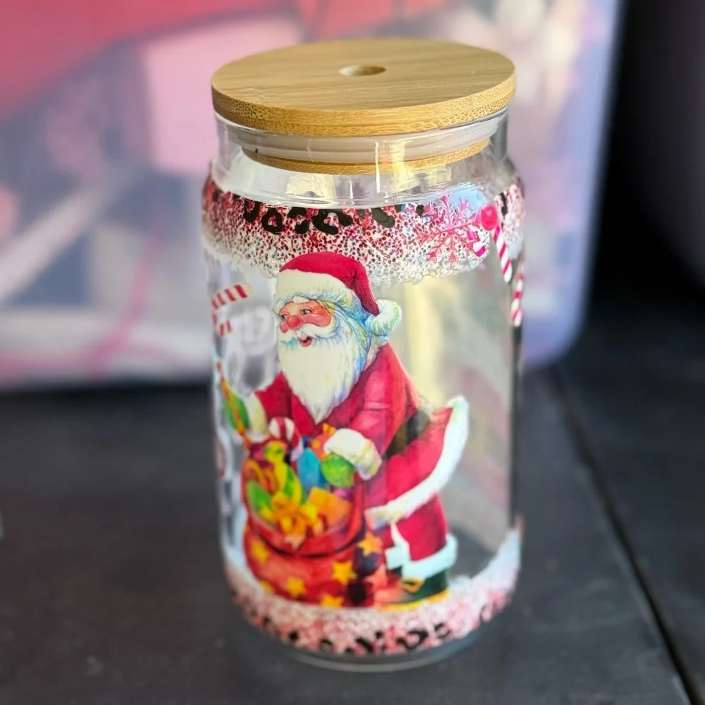 Merry‎ Xmas glass cup